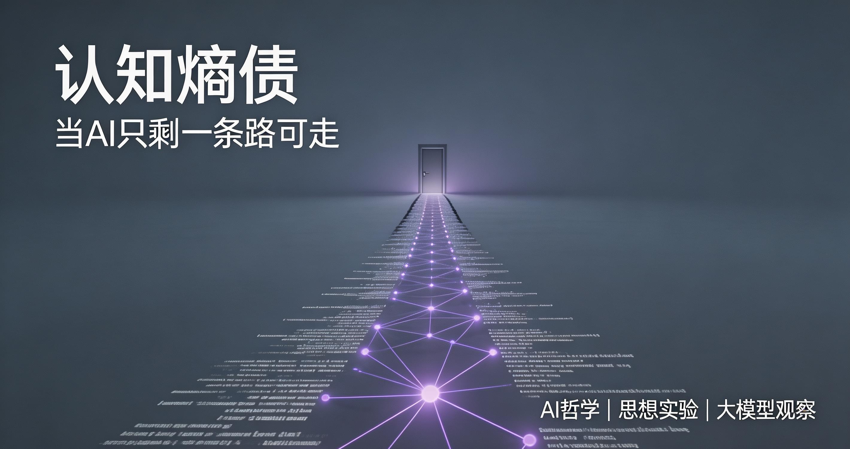 你的AI助手，正在把自己"走"进死胡同｜认知熵债思想实验